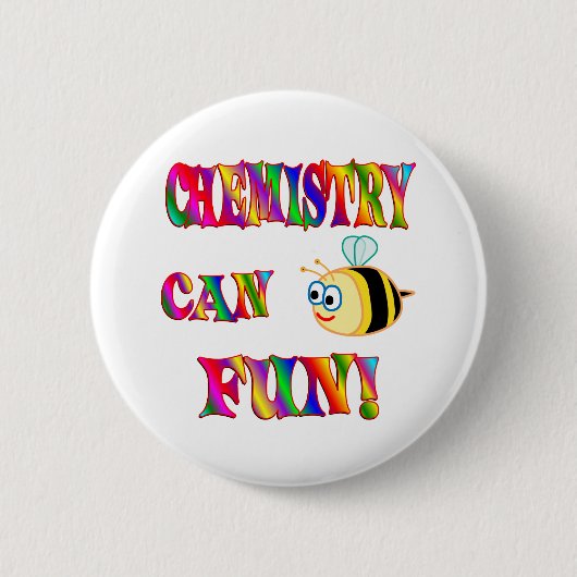 Chemistry is Fun Ronde Button 5,7 Cm (Voorkant)
