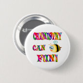 Chemistry is Fun Ronde Button 5,7 Cm (Voorkant /achterkant)