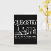 Chemistry Is Like Cooking Just Don't Lick The Son  Kaart (Gele Bloem)