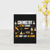 Chemistry Is Like Cooking Just Don't Lick The Son Kaart (Gele Bloem)