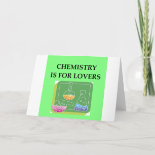 CHEMISTRY is voor liefhebbers Feestdagen Kaart