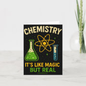 Chemistry It’s Like Magic Funny Science Teacher St Kaart (Voorkant)