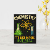 Chemistry It’s Like Magic Funny Science Teacher St Kaart (Gele Bloem)