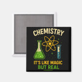 Chemistry It’s Like Magic Funny Science Teacher St Magneet (Voorkant / Achterkant)
