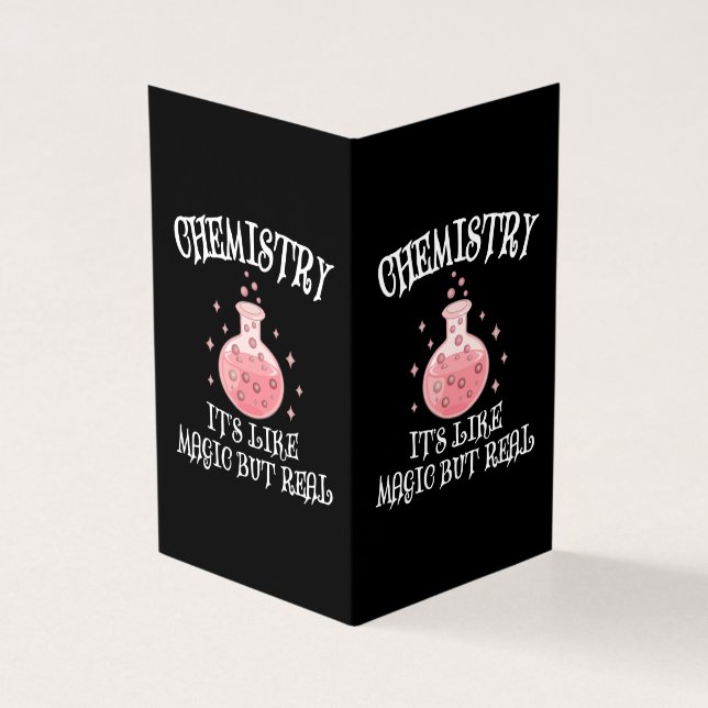 Chemistry - It's Like Magic But Real Funny Science Kaart (Buitenkant)