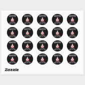 Chemistry - It's Like Magic But Real Funny Science Ronde Sticker (Vel)