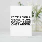 Chemistry Joke Bedankkaart (Staand voorkant)