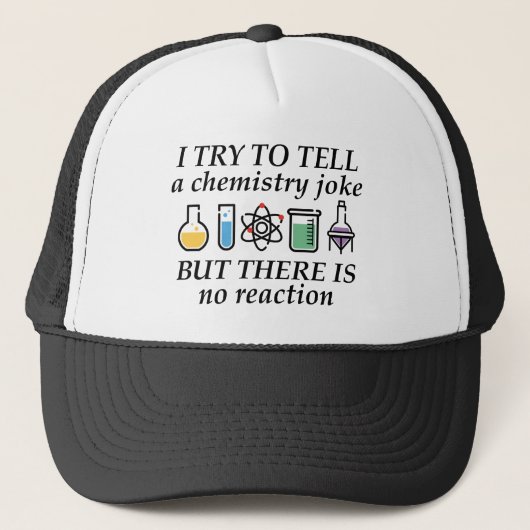Chemistry Joke Trucker Pet (Voorkant)
