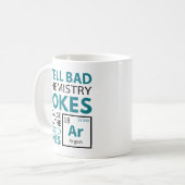 Chemistry Jokes Argon Koffiemok (Voorkant links)