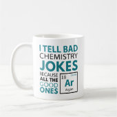Chemistry Jokes Argon Koffiemok (Links)