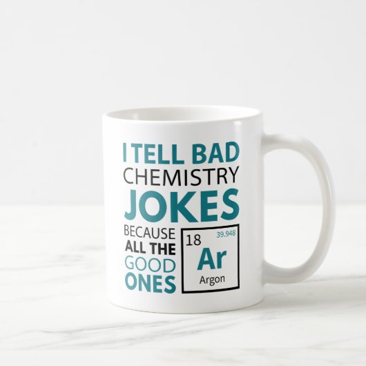 Chemistry Jokes Argon Koffiemok (Rechts)