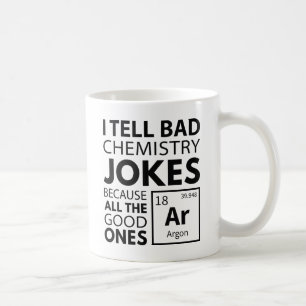 Chemistry Jokes Argon Koffiemok