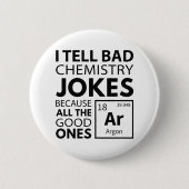 Chemistry Jokes Argon Ronde Button 5,7 Cm (Voorkant)