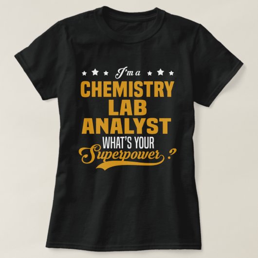 Chemistry Lab Analyst T-shirt (Design voorkant)
