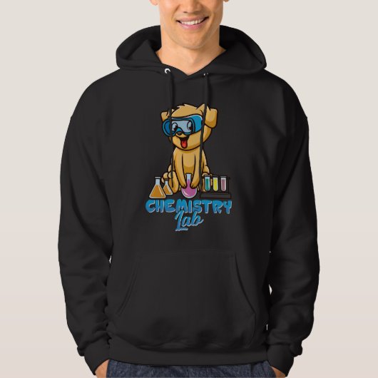 Chemistry Lab Dog Hoodie (Voorkant)