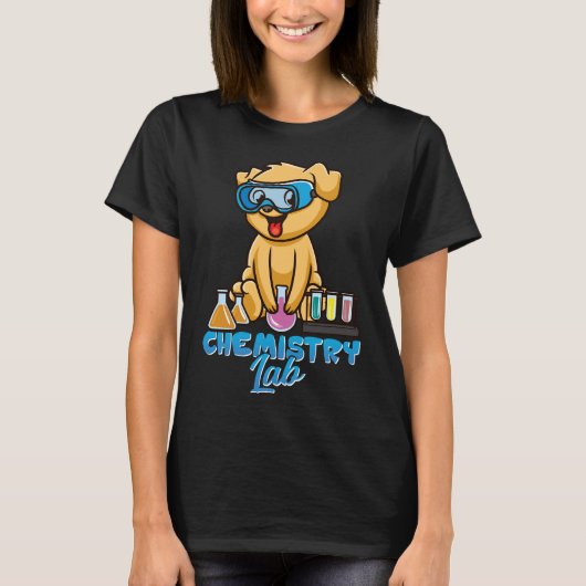 Chemistry Lab Dog T-shirt (Voorkant)