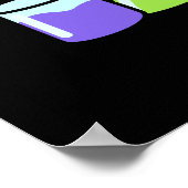 Chemistry Lab Funny Labrador Dog Pun Dark BG Poster (Hoek)