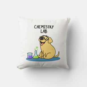 Chemistry Lab Funny Labrador Dog Pun Kussen