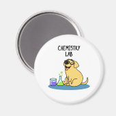 Chemistry Lab Funny Labrador Dog Pun Magneet (Voorkant / Achterkant)