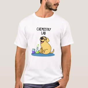 Chemistry Lab Funny Labrador Dog Pun T-shirt