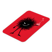 Chemistry lab grappig boze karakter magneet (Linkerzijde)