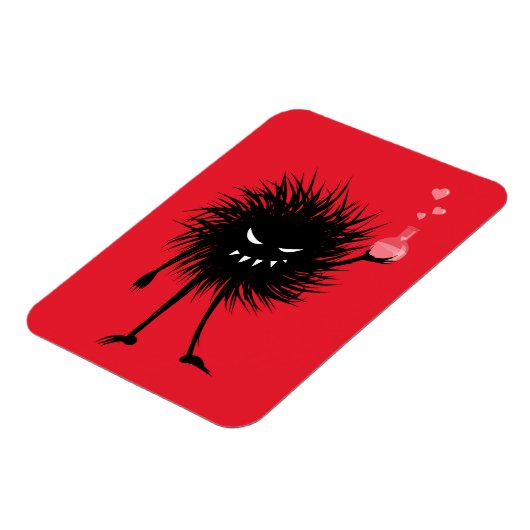 Chemistry lab grappig boze karakter magneet (Linkerzijde)