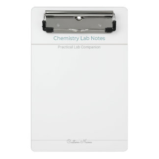 Chemistry Lab Notes – Custom Name Mini Klembord