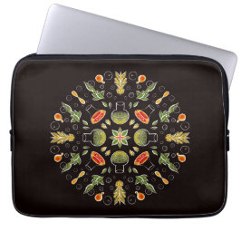 Chemistry Lab Science Botanical Patroon Laptop Sleeve
