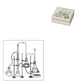 Chemistry Lab Science Rubberstempel (Gestempeld)