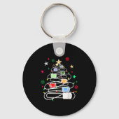 Chemistry Lab Scientist Phlebotomist Christmas Tes Sleutelhanger (Voorkant)