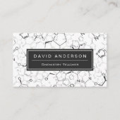 Chemistry leraar stijlvolle chemische formule visitekaartje (Voorkant)