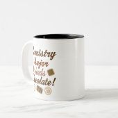 Chemistry Major Chocolate Tweekleurige Koffiemok (Voorkant links)