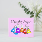 Chemistry Major Gifts Beeker Design Briefkaart (Staand voorkant)