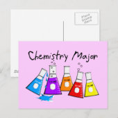 Chemistry Major Gifts Beeker Design Briefkaart (Voorkant / Achterkant)