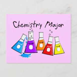 Chemistry Major Gifts Beeker Design Briefkaart