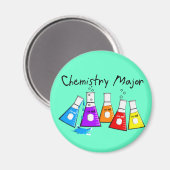 Chemistry Major Gifts Beeker Design Magneet (Voorkant / Achterkant)