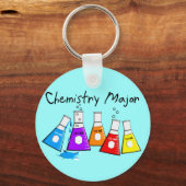 Chemistry Major Gifts Beeker Design Sleutelhanger (Voorkant)