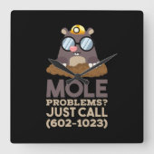 Chemistry - Mole Problems Vierkante Klok (Voorkant)