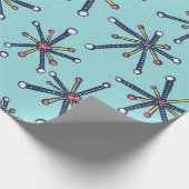 Chemistry Molecule Retro Modern Abstract Patroon Cadeaupapier (Hoek)