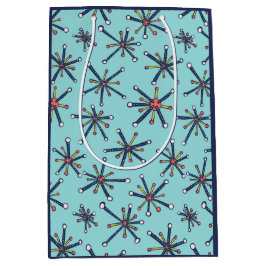 Chemistry Molecule Retro Modern Abstract Patroon Medium Cadeauzakje