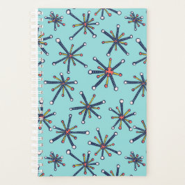 Chemistry Molecule Retro Modern Abstract Patroon Planner