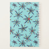 Chemistry Molecule Retro Modern Abstract Patroon Planner (Achterkant)