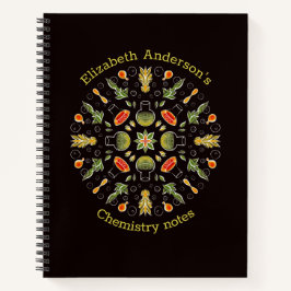 Chemistry Notes Botanical Pattern Notitieboek