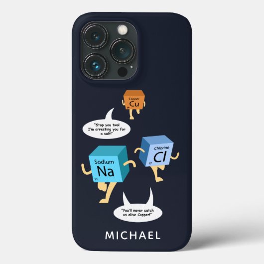 Chemistry Periodic Table Science Teacher Novelty Case-Mate iPhone Case (Achterkant)