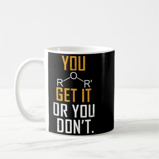 Chemistry Pun - Ether Get It Or You Don't - Funny  Koffiemok (Links)