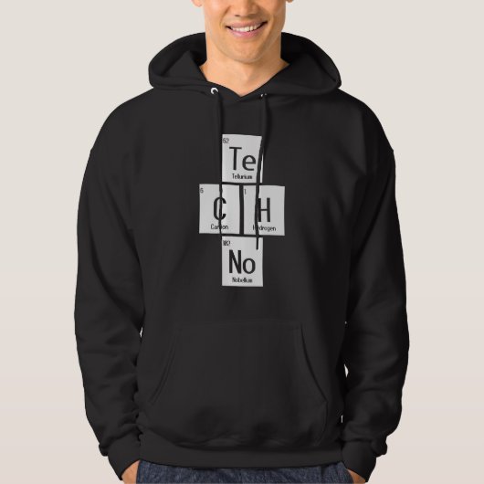Chemistry Rave Music Hard Techno Raver Dark Techno Hoodie (Voorkant)