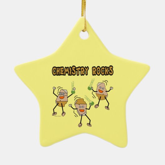 Chemistry Rocks Keramisch Ornament (Achterkant)