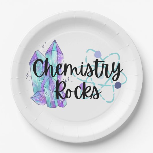 Chemistry Rocks Party Plates Papieren Bordje (Voorkant)