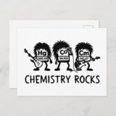 Chemistry Rocks Science Rock Band Briefkaart (Voorkant / Achterkant)