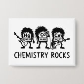 Chemistry Rocks Science Rock Band Button (Voorkant)